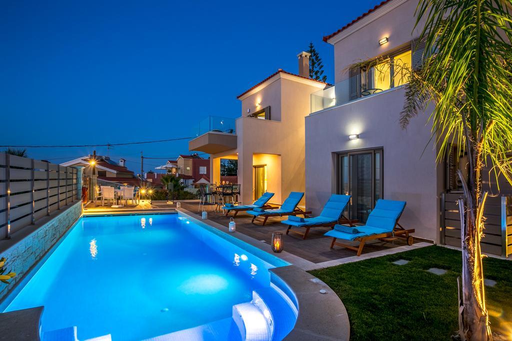 Superior Villa Marina Mare Sauna Hammam Nea Kydonia  ภายนอก รูปภาพ
