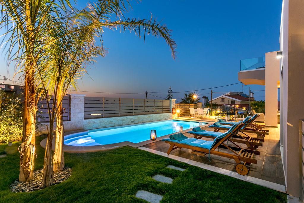 Superior Villa Marina Mare Sauna Hammam Nea Kydonia  ภายนอก รูปภาพ