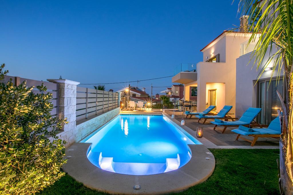 Superior Villa Marina Mare Sauna Hammam Nea Kydonia  ภายนอก รูปภาพ