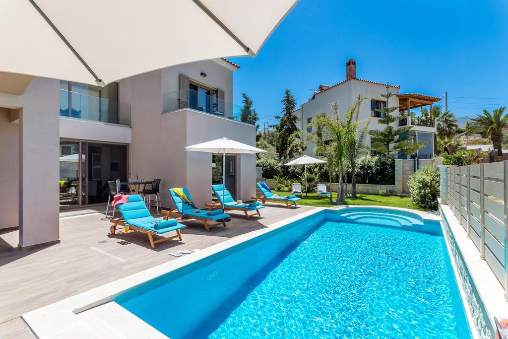 Superior Villa Marina Mare Sauna Hammam Nea Kydonia  ภายนอก รูปภาพ
