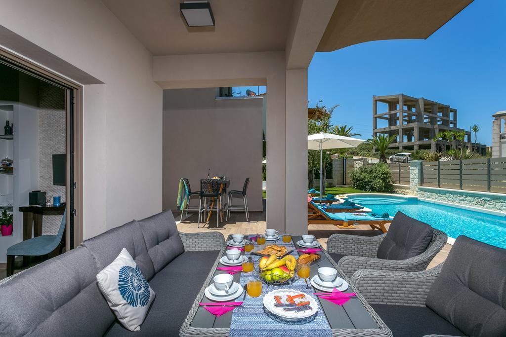 Superior Villa Marina Mare Sauna Hammam Nea Kydonia  ภายนอก รูปภาพ
