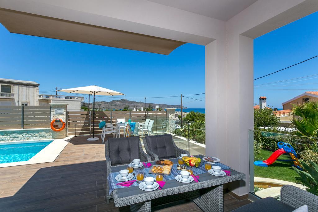 Superior Villa Marina Mare Sauna Hammam Nea Kydonia  ภายนอก รูปภาพ
